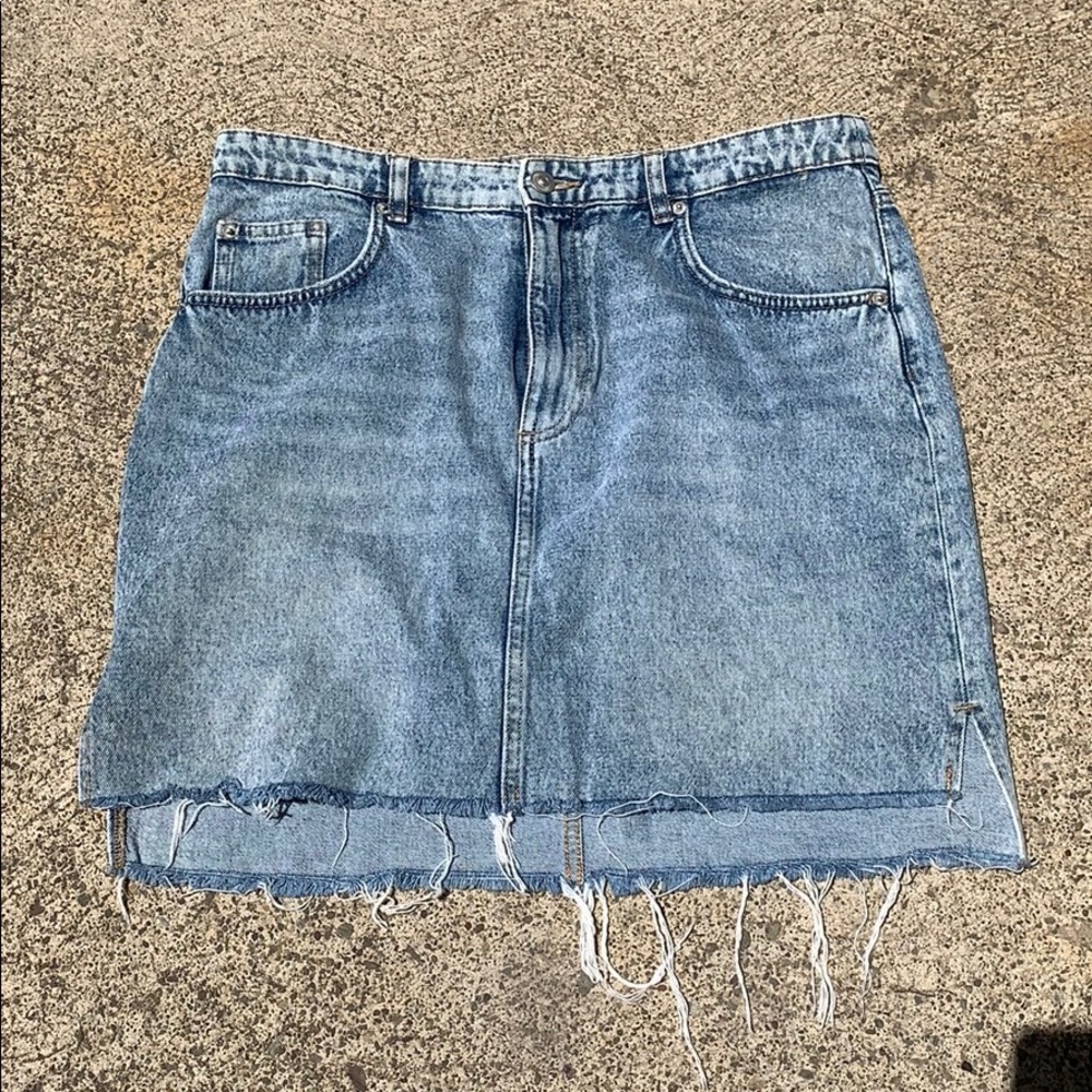 H&M High Waisted Jean Skirt